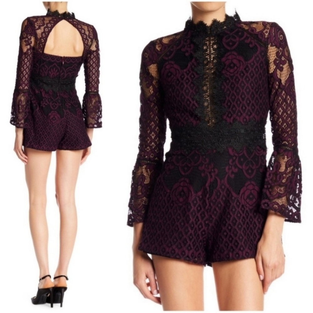 Adelyn Rae Lena Lace Romper